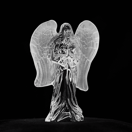 Angels Angel of Glass with Matt glass wings - 14 cm