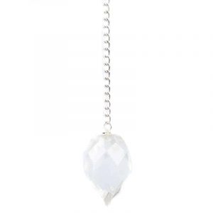 Pendulum Mountain Crystal Facet Drop-shaped