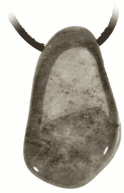 Labradorite Tumbled Stone Pendant Message