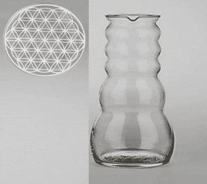 Cadus ground water jug with Flower of Life White - Model 2