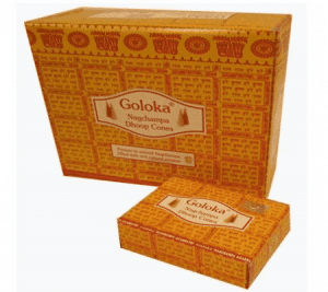 Goloka Incense Cone Dhoop Nag champa (12 boxes)