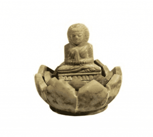 Incense Holder Soapstone Natural - Buddha