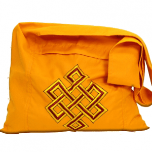 Lama Bag Orange with Infinity Button