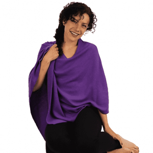 Meditation Poncho Cashmere Purple
