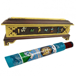 Incense burner Tibetan Wood OMPMH (36 x 12 cm)