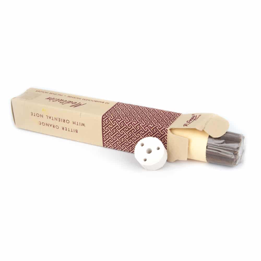 Herbal Incense without bamboo with Holder Meditation