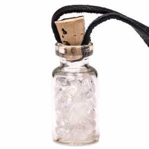 Gift bottle on Wax string Rock Crystal