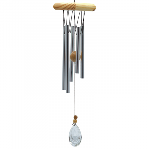Wind Angel Square five Rods and Crystal Windcatcher