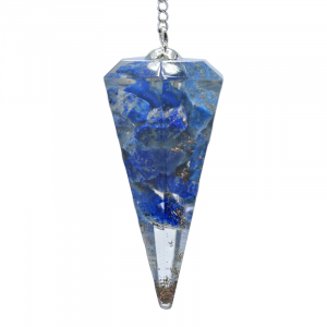 Pendulum Orgon Facet Sharpened Spit Point - Lapis Lazuli