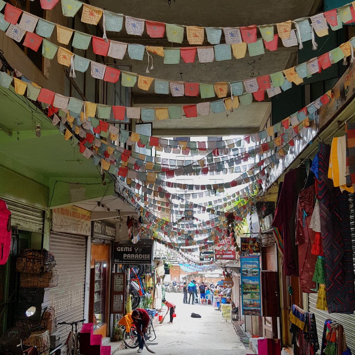 lung ta prayer flags in Kathmandu Nepal