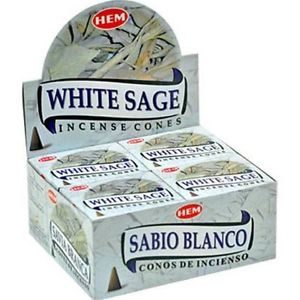 HEM Incense Cone White Sage (12 packets)