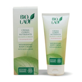 Bio Lady Organic Nourishing Body Cream with Aloe and Argan