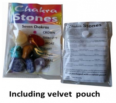 Chakra Gemstones with Velours Bag