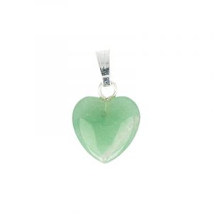 Heart-shaped Gemstones Pendant Fresh air curtain Green (12 mm)