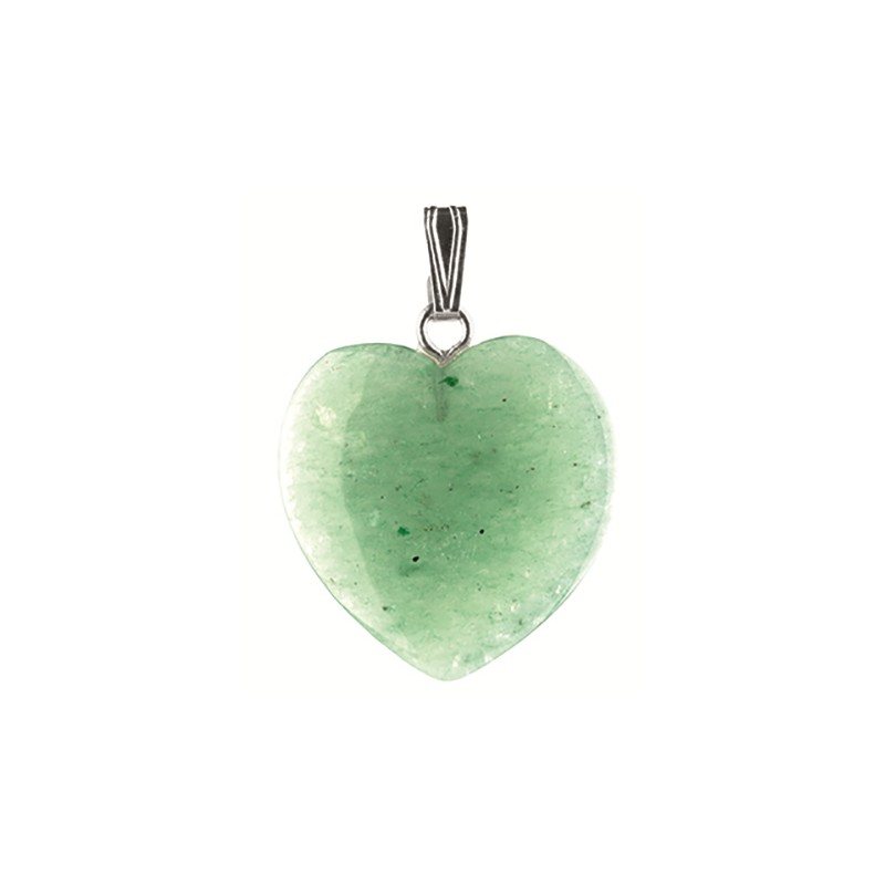 Heart-shaped Gemstones Pendant Fresh air curtain Green (20 mm)