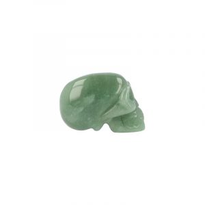 Gemstone Skull Traveler Aventurine Green (60 mm)