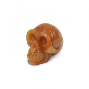 Gemstone Skull Aventurine Orange (Small)