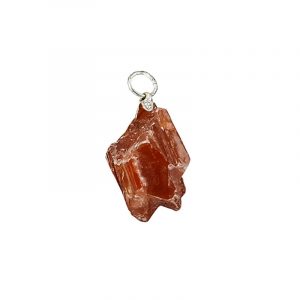 Gemstone Pendant Calcite Red