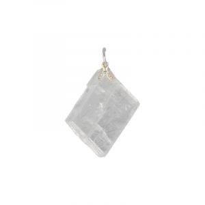Gemstone Pendant White Calcite (Raw)