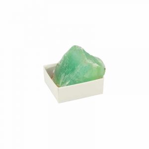 Crude Gemstone in Box Calcite Emerald Green