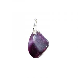 Gemstone Pendant Fluorite purple