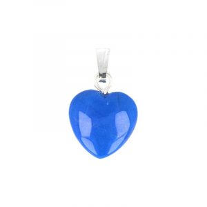 Heart-shaped Gemstones Pendant Howlite Blue (12 mm)