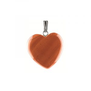 Heart-shaped Gemstones Pendant Jasperis Red