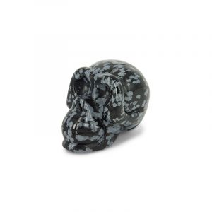 Gemstone Skull Obsidian Snowflake (Small)
