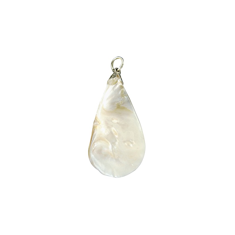Gemstone Pendant Mother of pearl White