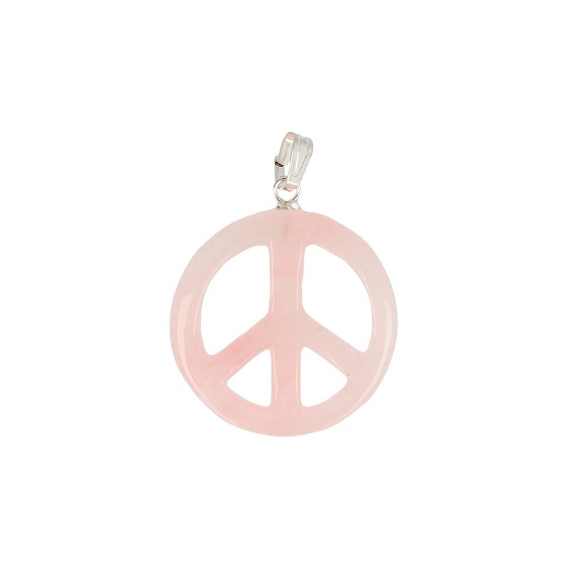 Gemstones Pendant Peace Pink quartz