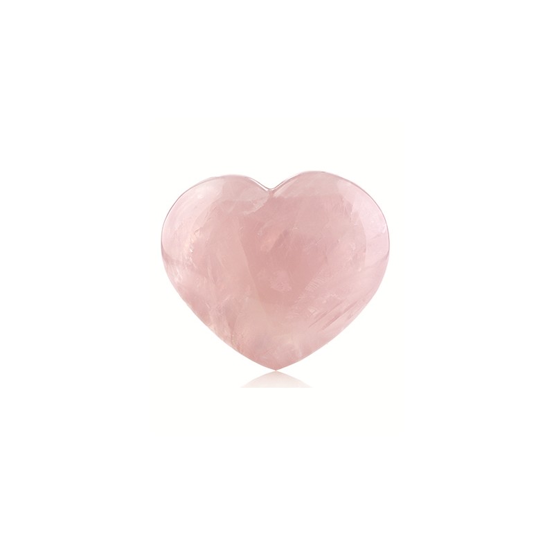 Gemstone Heart- Pink Quartz (45 mm)
