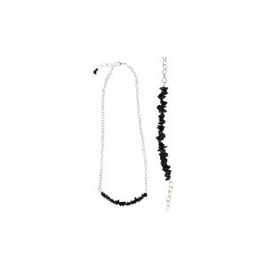 Bar Necklace Black Tourmaline
