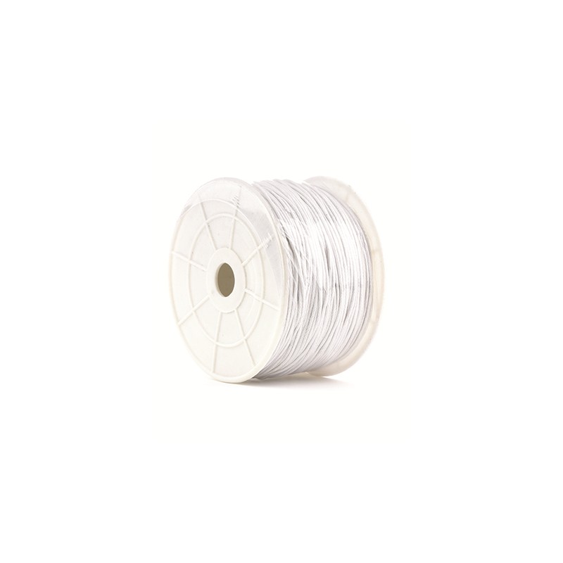 Wax Cord White Spool (100 meters - 1 mm)