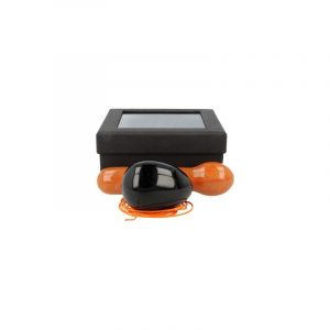 Yoni Massage Set Obsidian - Aventurine Orange