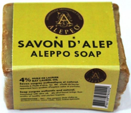 Organic Olive soap Savon d'Alep 4%