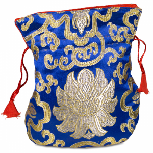 Brocade bag Lotus Blue