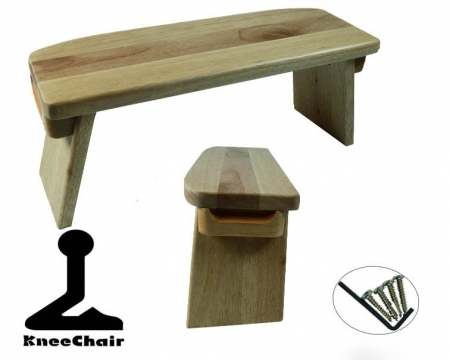 Meditation Bench Rubber Wood Fixed