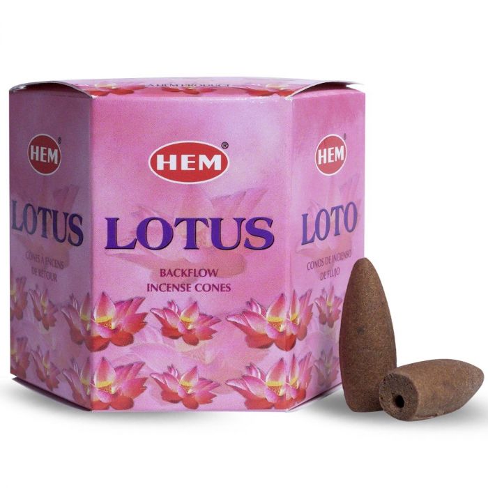 HEM Backflow Incense Cones Lotus (12 cones)