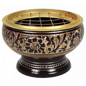 Incense burner Brass for charcoal Small