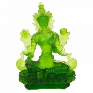 Statue of Green Tara (Transparent Green)