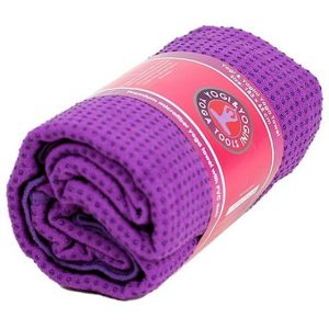 Yoga Towel PVC Non-Slip Purple