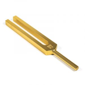Tuning Fork Mi (528 Hz) Gold Colored