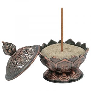 Incense burner Lotus Copper Color