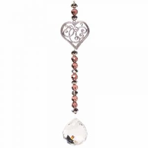 Feng Shui Decoration Heart and Crystals Ball