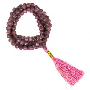 Mala Rose Tourmaline AA Quality 108 Beads + Bag