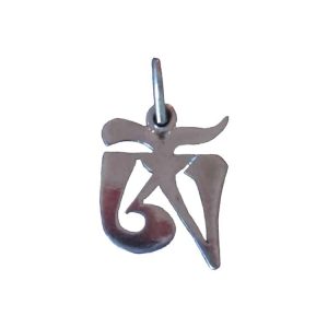 Silver Pendant Tibetan Ohm (Large)