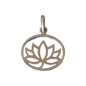 Silver Lotus Pendant (Small)