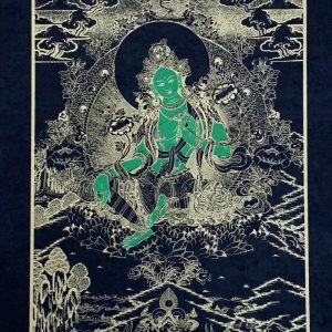 Green Tara Print on Handmade Paper