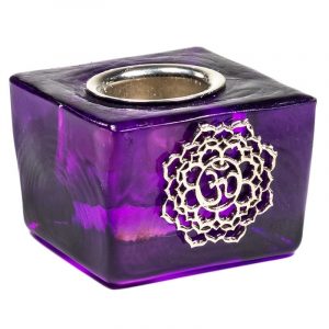 Candle Holder Cube - Crown Chakra