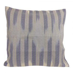 Cushion with Filling Ikat (Green/Purple/Grey)